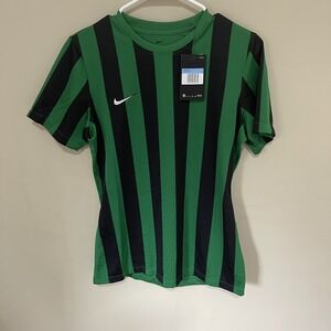 Nike US SS Striped Division IV Jersey Pine Green/Black Women's CW3818-302 Med